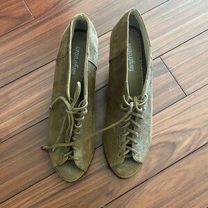 Genuine Suede Lace-Up Boots